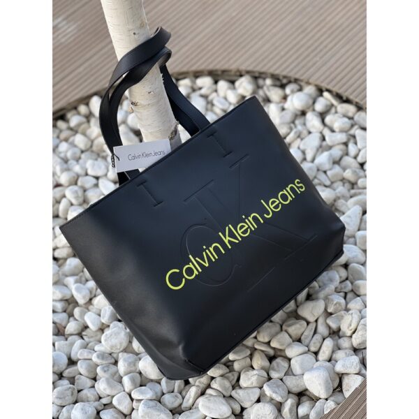 Calvin Klein Shopping Bag Sarı Yazılı